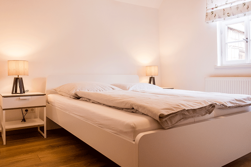 Ferienhaus Treffurt, Schlafzimmer 3 mit Doppelbett
